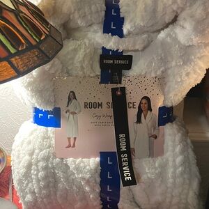 Room Service White Cozy Wrap Robe